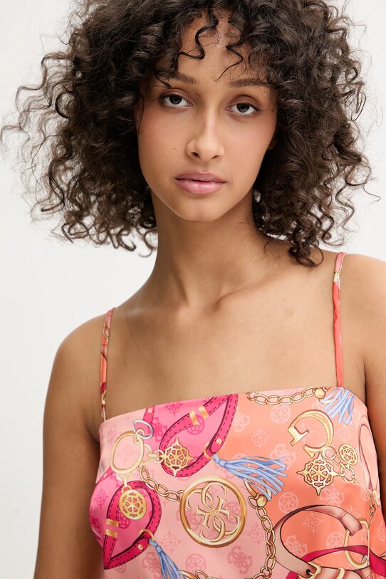 Guess top de plajă portocaliu E5GH02.WH4V0