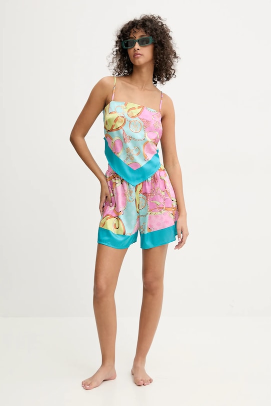 Guess top plażowy E5GH02.WH4V0 turkusowy SS25