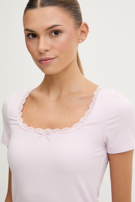 Guess t-shirt LIA różowy O5GP02.KCQ72