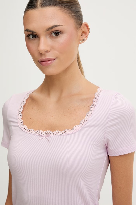 Guess t-shirt LIA różowy O5GP02.KCQ72