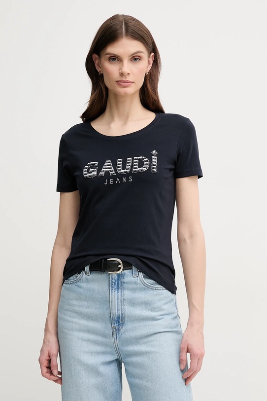 Gaudi t-shirt granatowy 511BD64021