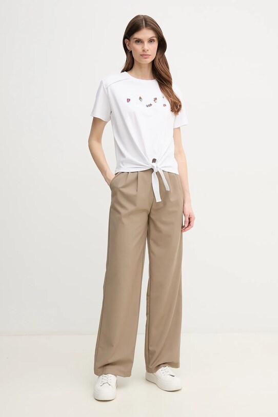 Gaudi tricou 511BD64026 alb SS25