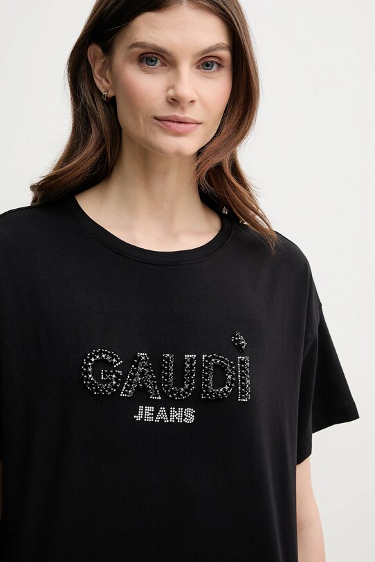 Gaudi t-shirt czarny 511BD64030