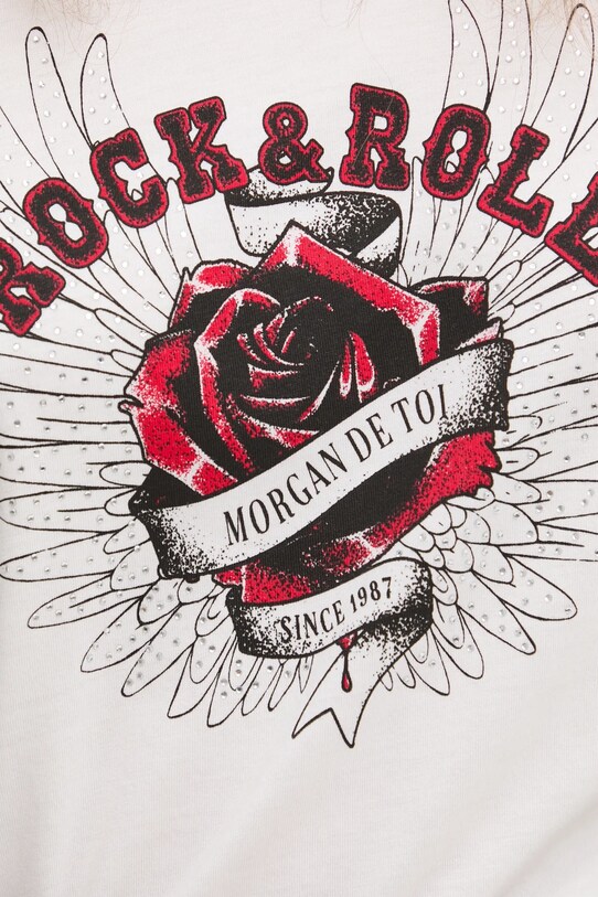 Morgan t-shirt DREBEL DREBEL beżowy