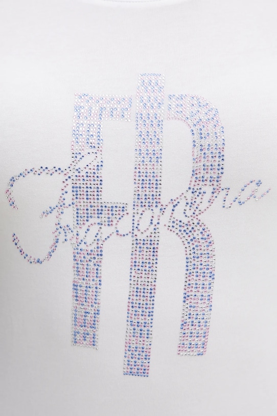 Fracomina tricou FP25ST3002J449N5 alb