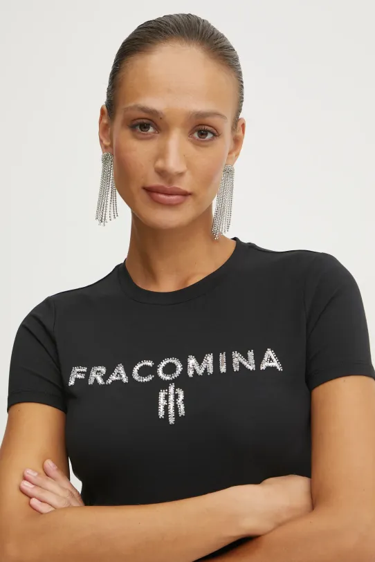 Fracomina t-shirt czarny FP25ST3011J449N5