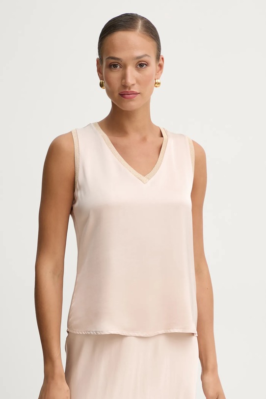 Fracomina camicetta semplice beige FJ25ST2001W45101