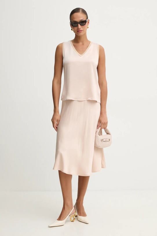 Fracomina camicetta FJ25ST2001W45101 beige SS25