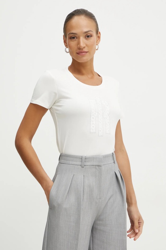 Fracomina t-shirt beżowy FR25ST3004J44909