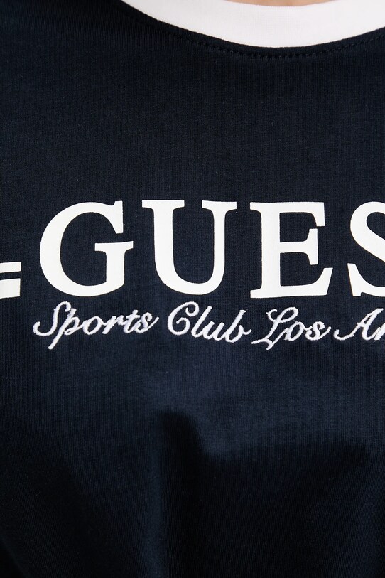 Guess tricou din bumbac bleumarin V5GI05.I3Z14