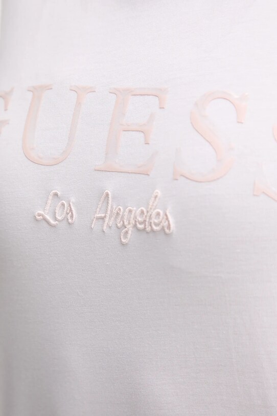 Guess t-shirt bawełniany CLEMATIS V5GI09.K9RM1 biały