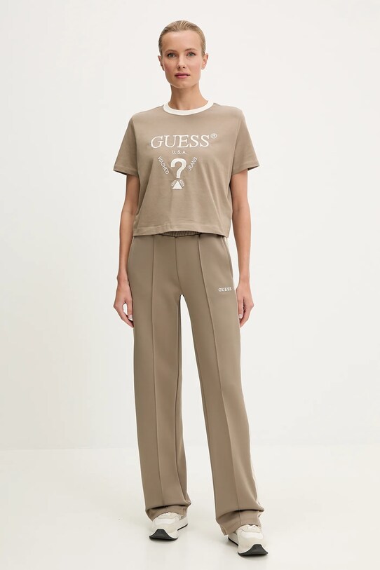 Guess t-shirt in cotone FILANTA V5GI18.I3Z14 beige SS25