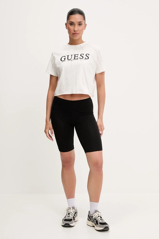 Бавовняна футболка Guess GENZIANA V5GI19.I3Z14 білий SS25