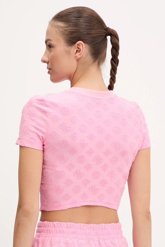 Odzież Guess t-shirt PEONY V5GP21.KCT02 różowy