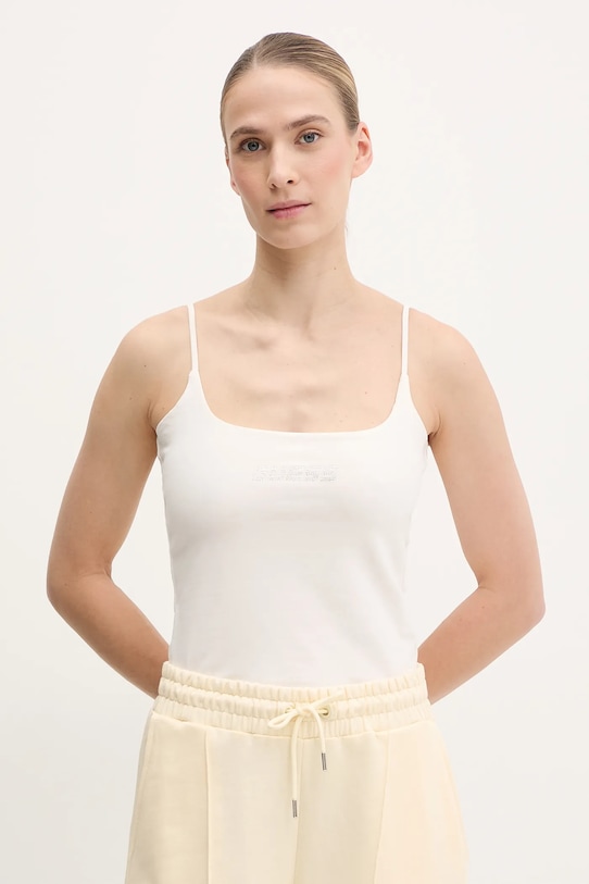 Guess top ORTENSIA z elastanem beżowy V5GP22.J1314