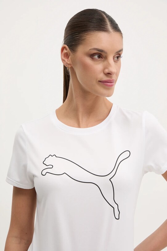 Puma tricou de antrenament Train All Day Essentials alb 525892