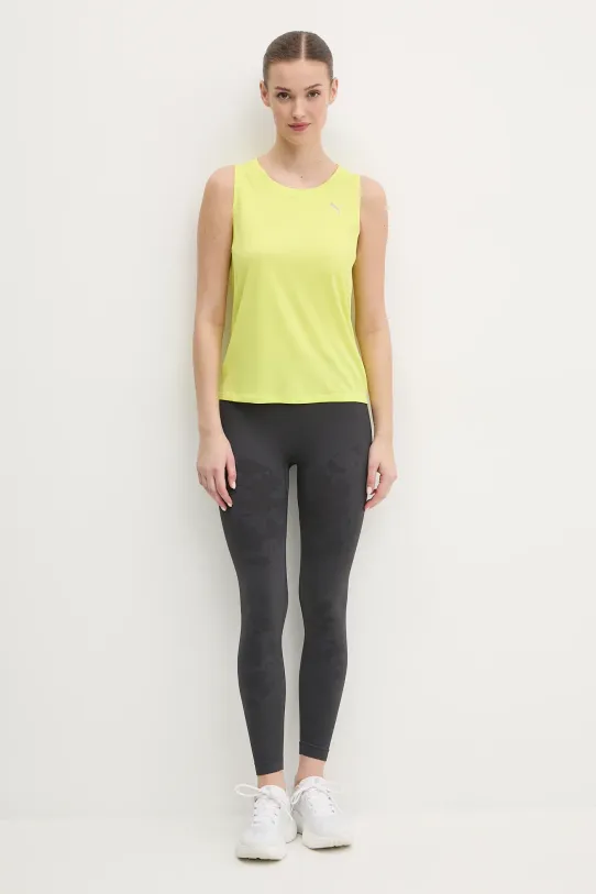 Puma top do biegania Velocity 526574 żółty SS25