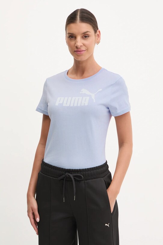 Puma tricou din bumbac print albastru 682371.