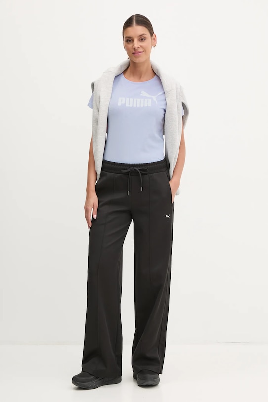 Puma tricou din bumbac 682371. albastru SS25