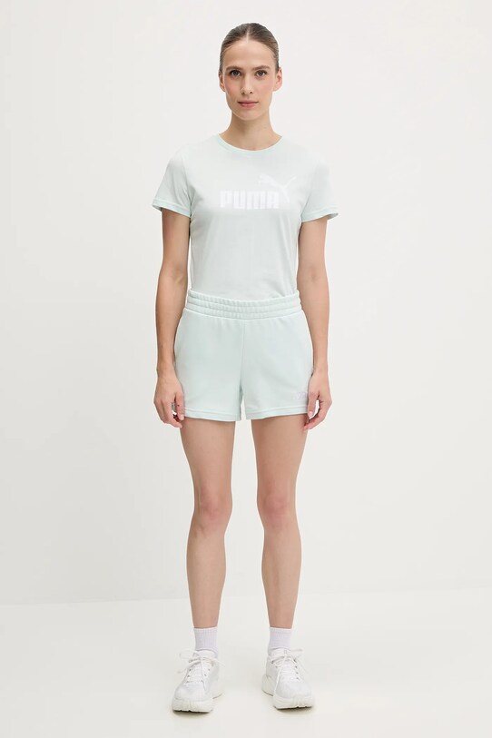 Bavlněné tričko Puma 682371. tyrkysová SS25