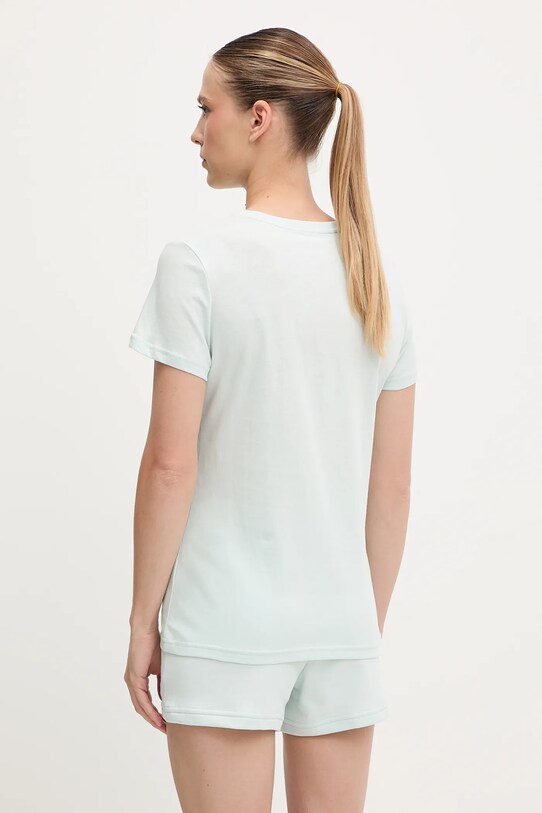 Oblečení Bavlněné tričko Puma 682371. tyrkysová