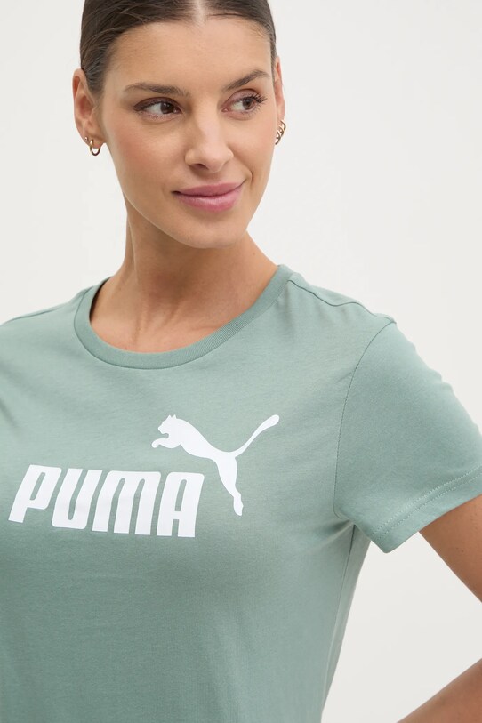 Puma t-shirt in cotone verde 682371.