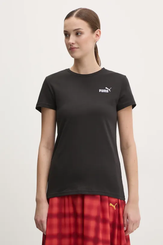 Puma t-shirt bawełniany regular czarny 682372