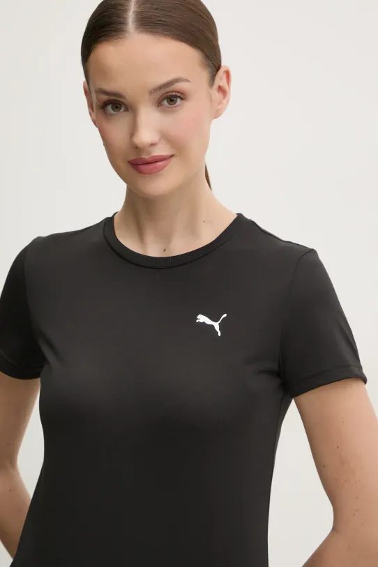 Puma t-shirt bawełniany czarny 682376