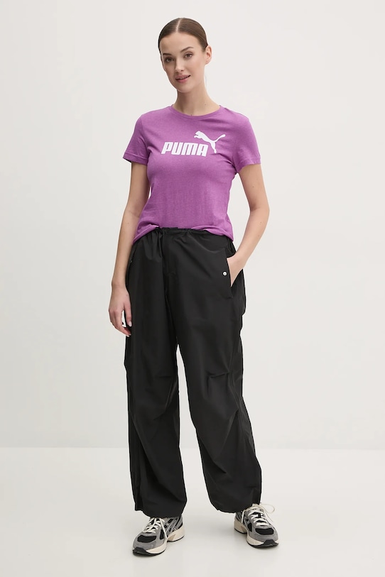 Памучна тениска Puma 684969 виолетов SS25