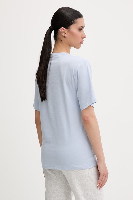Odzież Puma t-shirt damski bawełniany Essential Relaxed 684971 niebieski