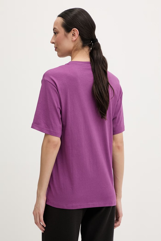 Odzież Puma t-shirt damski bawełniany Essential Relaxed 684971 fioletowy