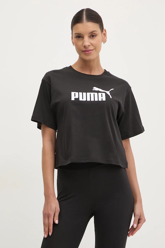 Puma tricou din bumbac print negru 684972