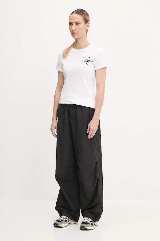 Bavlněné tričko Puma 684982 bílá SS25