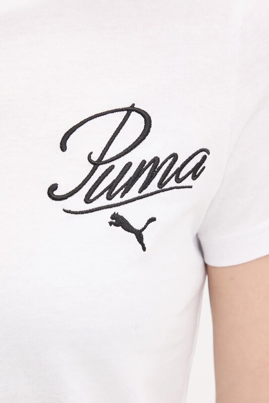 Bombažna kratka majica Puma 684982 bela