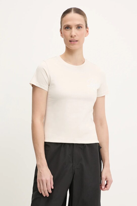 Puma t-shirt in cotone applique beige 684982