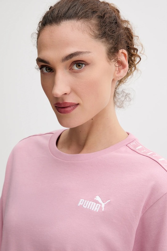Puma t-shirt bawełniany różowy 685009