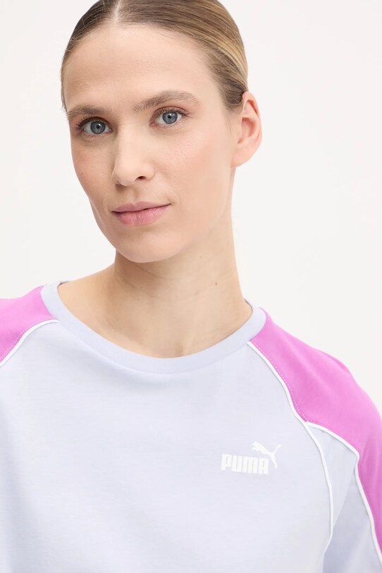 Bavlněné tričko Puma modrá 685041.