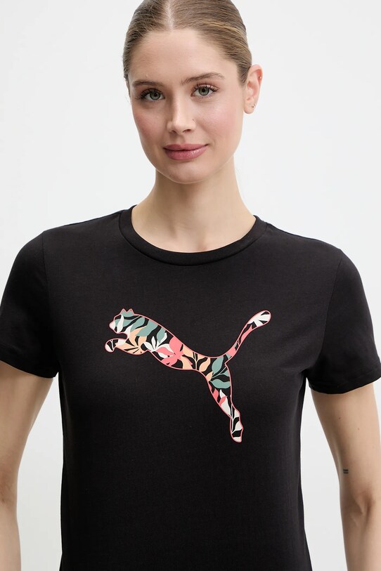 Памучна тениска Puma черен 685081.