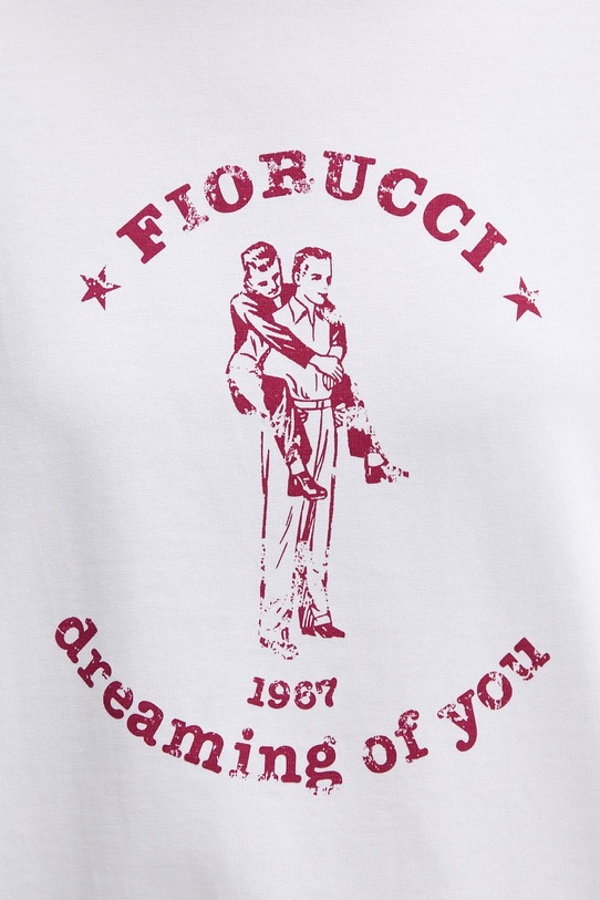 Pamučna majica Fiorucci White Dreaming of You Print Relaxed Fit T-Shirt W02SMTSH101CJ01WH03 bijela