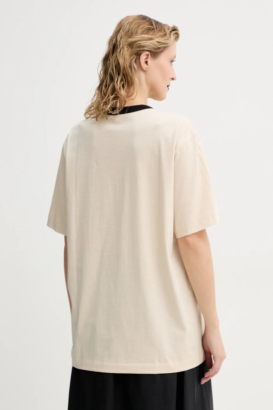 Oblečenie Bavlnené tričko By Malene Birger FAYEH. 102472 béžová