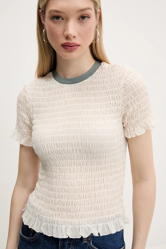 Guess Originals t-shirt beżowy W5GP51.KBBF2