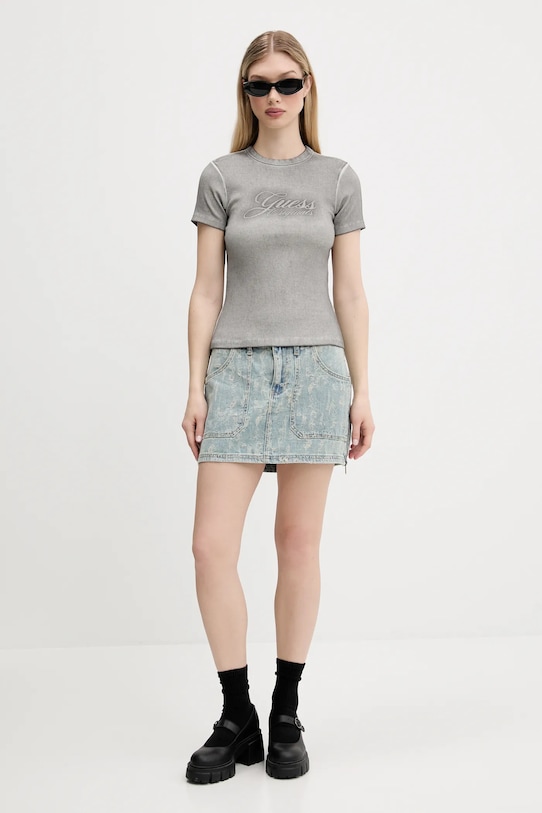 Μπλουζάκι Guess Originals W5GP59.KCTT1 γκρί SS25