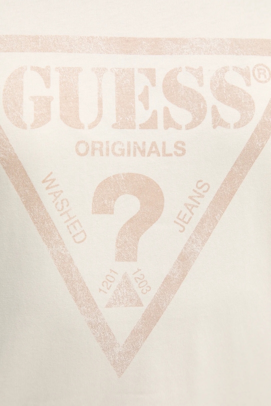 Памучна тениска Guess Originals бежов M5GI10.K8FQ4