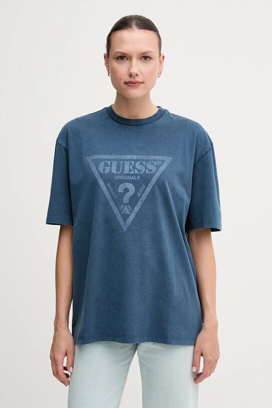 Guess Originals t-shirt in cotone rilassato blu M5GI10.K8FQ4