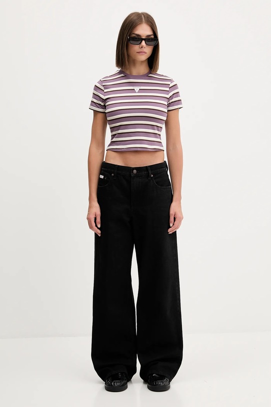 Guess Originals t-shirt W5GI57.J1314 fioletowy AW25