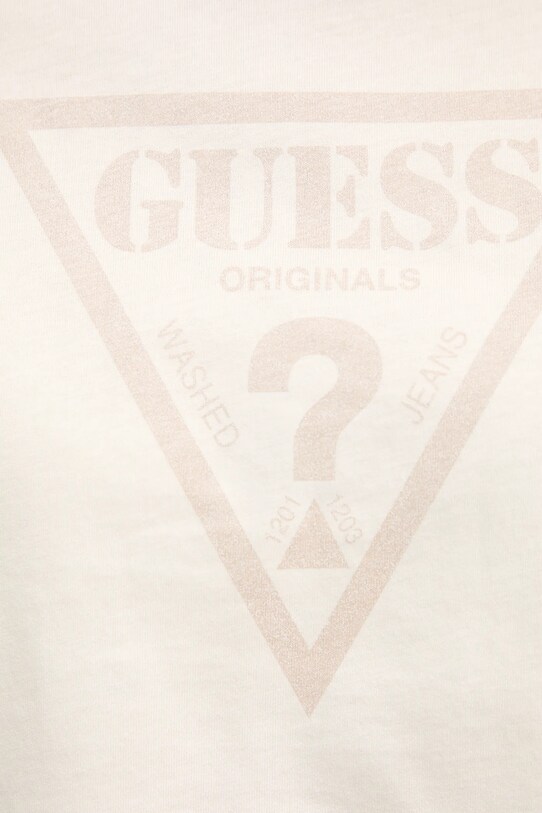 Bavlněné tričko Guess Originals béžová W5GI58.K8HM0