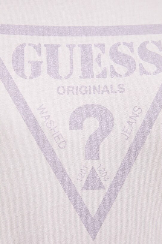 Bavlněné tričko Guess Originals fialová W5GI58.K8HM0