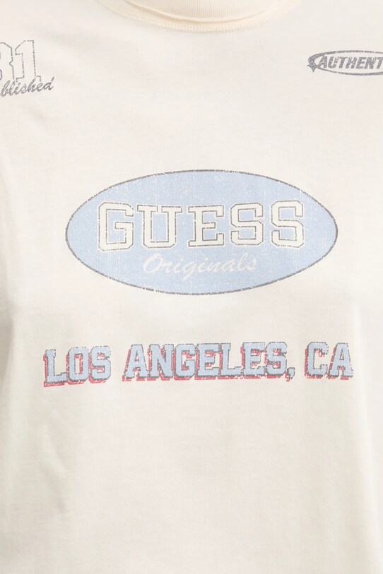 Бавовняна футболка Guess Originals W5GI34.K8HM0 бежевий