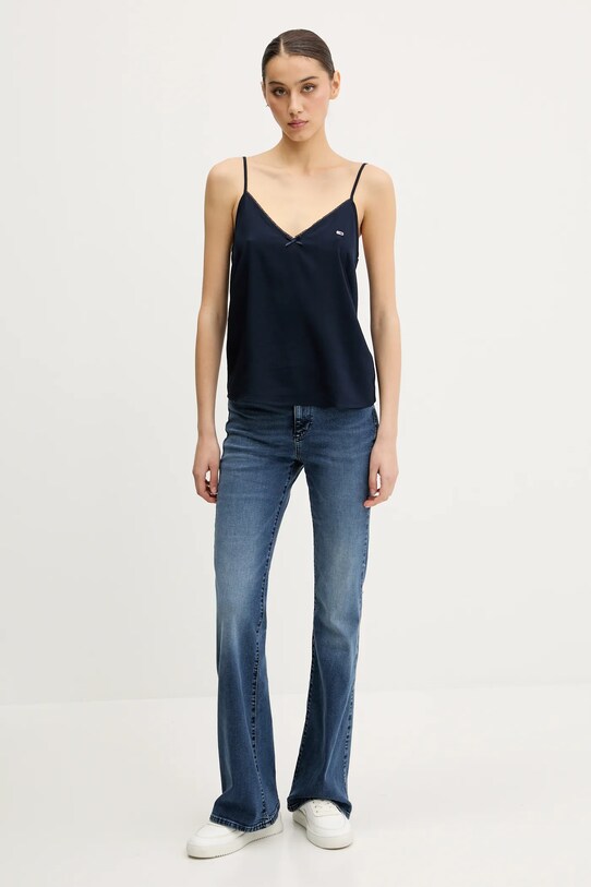 Tommy Jeans bluză DW0DW20604 bleumarin SS25