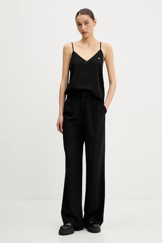 Tommy Jeans bluză DW0DW20604 negru SS25